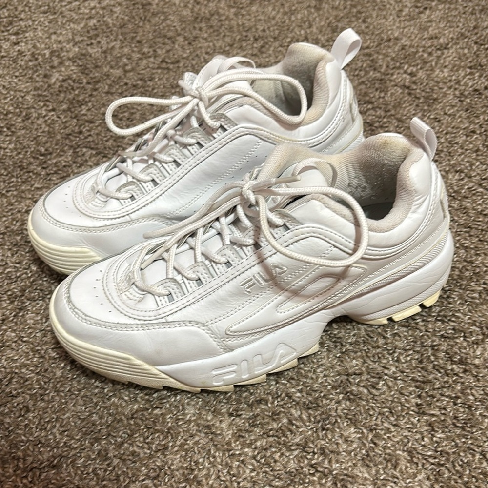 Fila white shoes